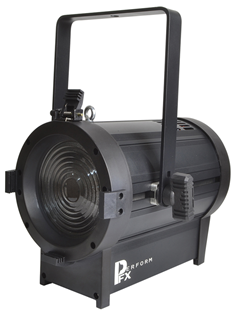 LED Fresnel 200W RGBL Stage Spot with Barn Door